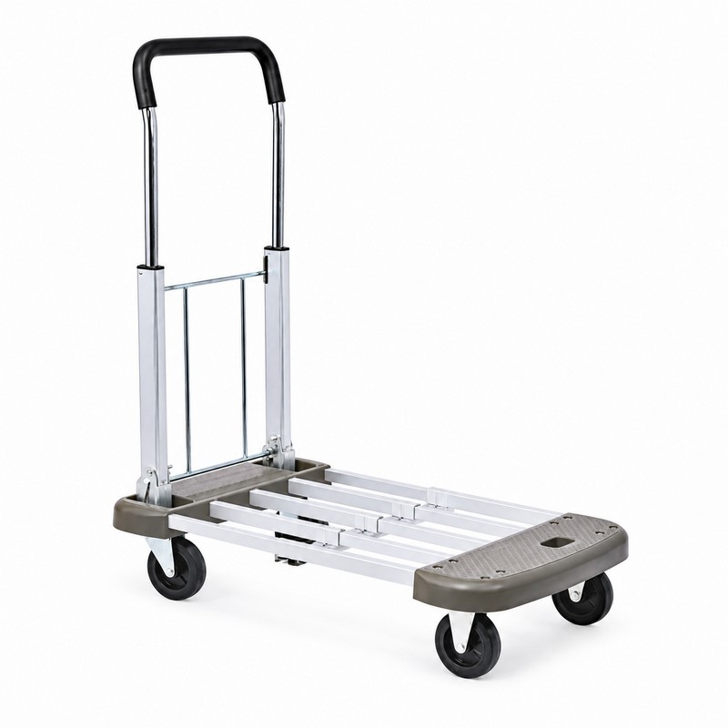 Xe đẩy hàng nhỏ gọn Feida LVZ150 4 bánh 150kg khung tròn 1 Xe đẩy hàng nhỏ gọn Feida LVZ150